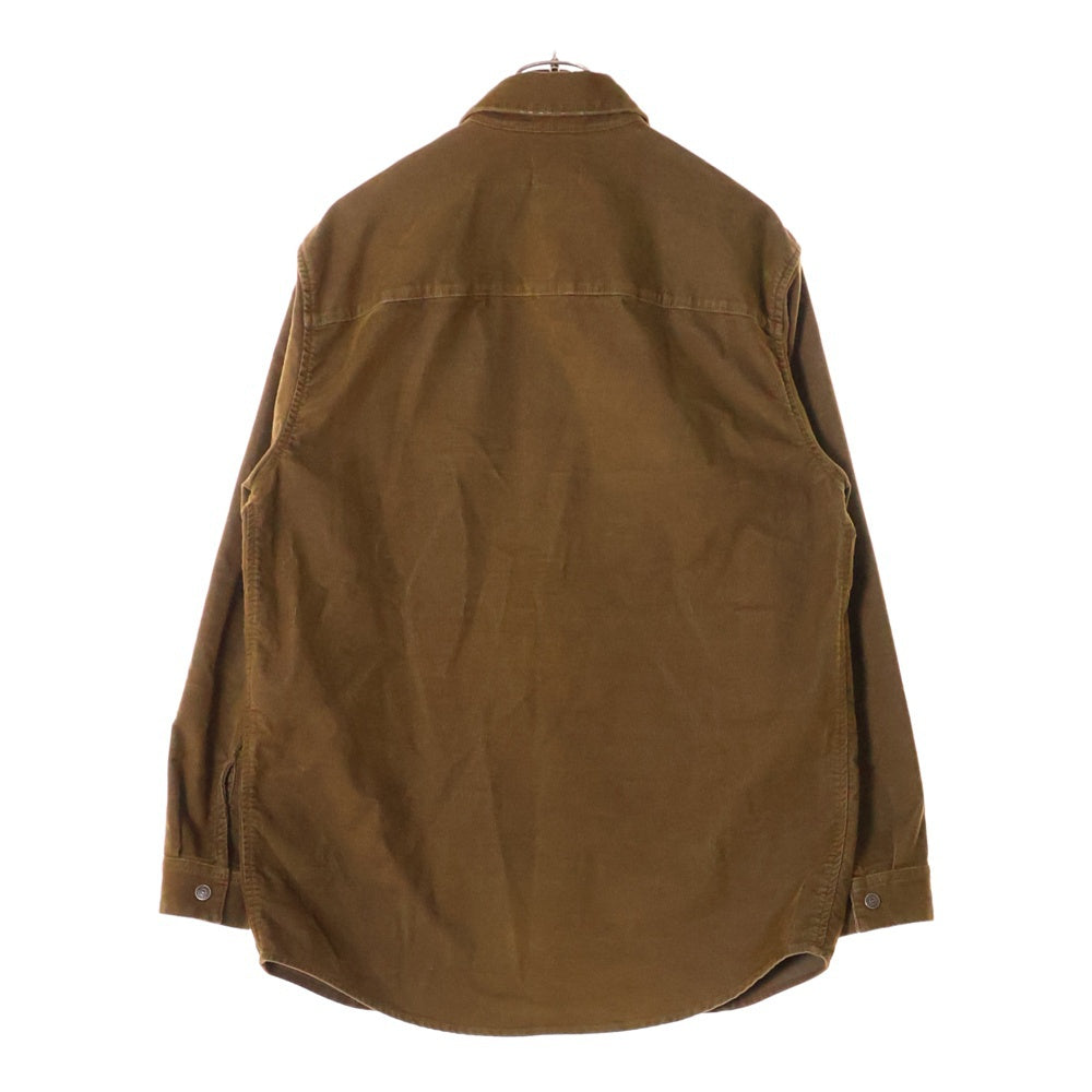 DIESEL(ディーゼル) D-SIMPLY-OVER ロゴ刺繍長袖コーデュロイシャツ ブラウン 003GJ