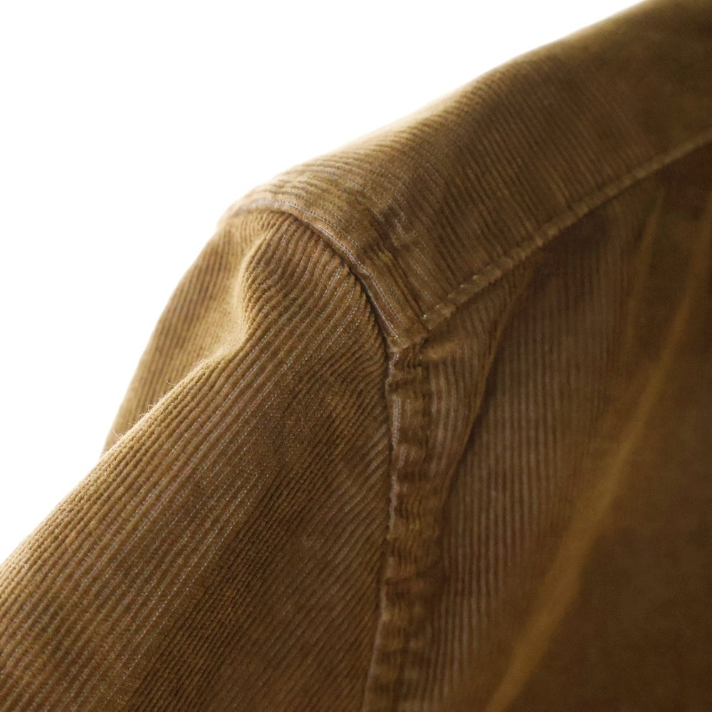 DIESEL(ディーゼル) D-SIMPLY-OVER ロゴ刺繍長袖コーデュロイシャツ ブラウン 003GJ