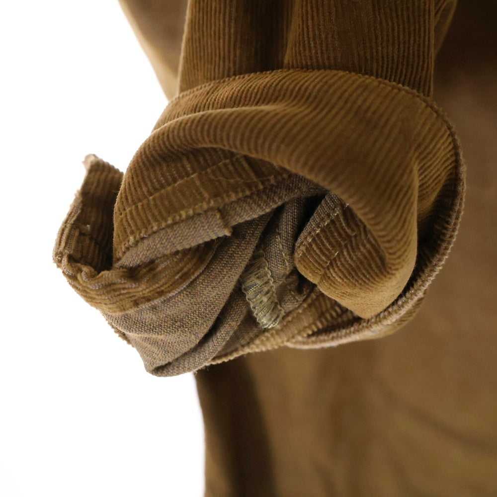 DIESEL(ディーゼル) D-SIMPLY-OVER ロゴ刺繍長袖コーデュロイシャツ ブラウン 003GJ