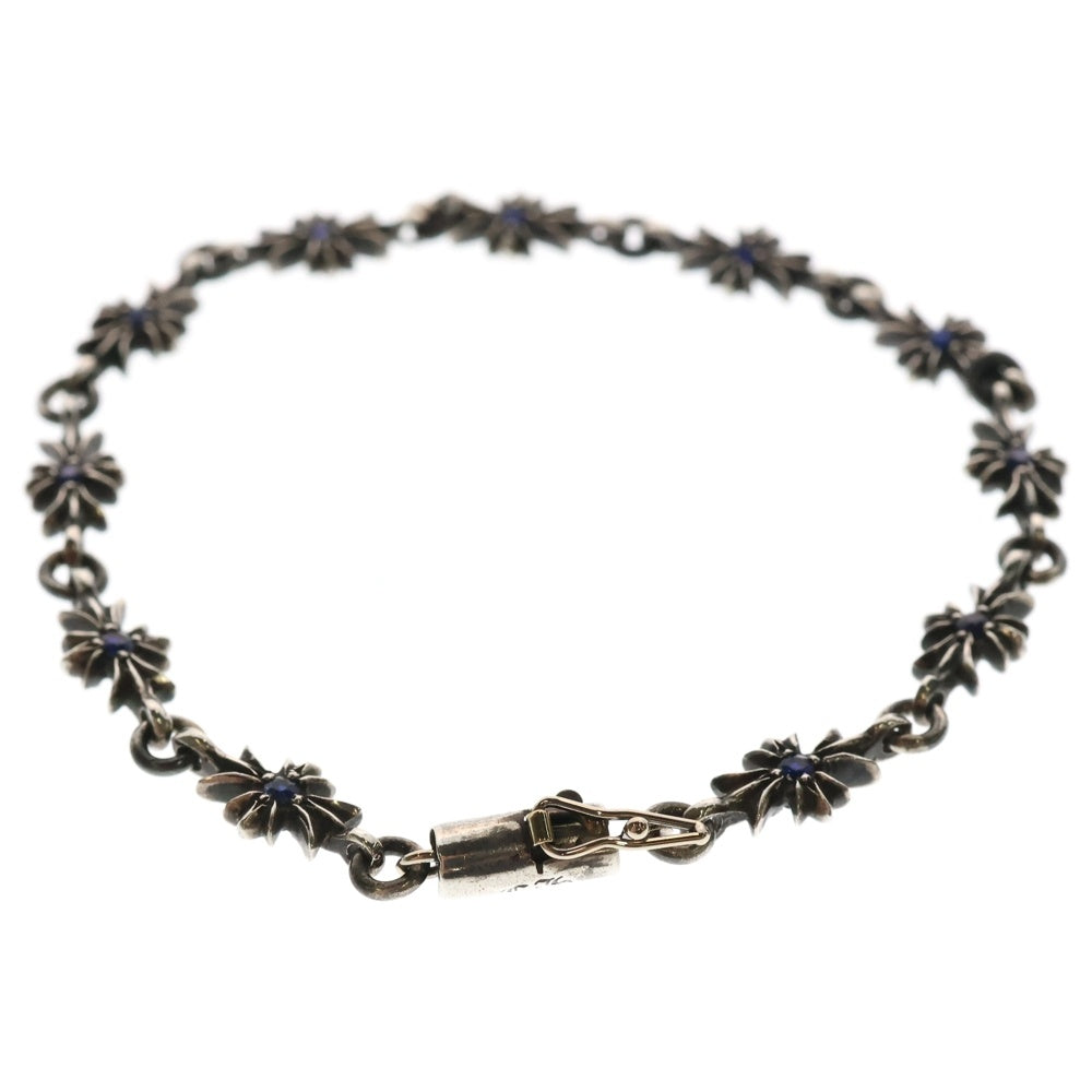 CHROME HEARTS(クロムハーツ) TNY E CH PLS RUBY タイニーECHプラス PAVEサファイア シルバーブレスレット