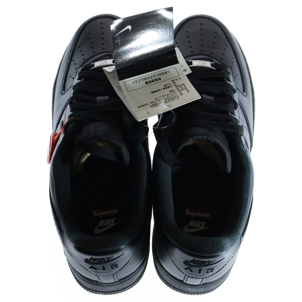 NIKE(ナイキ) ×SUPREME AIR FORCE 1 LOW CU9225-001 エアフォースワンロー ローカットスニーカー US9.5/27.5cm ブラック