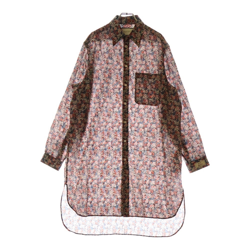 GUCCI(グッチ) ウール 花柄 ロング長袖シャツ マルチカラー 635755 ZAFEG