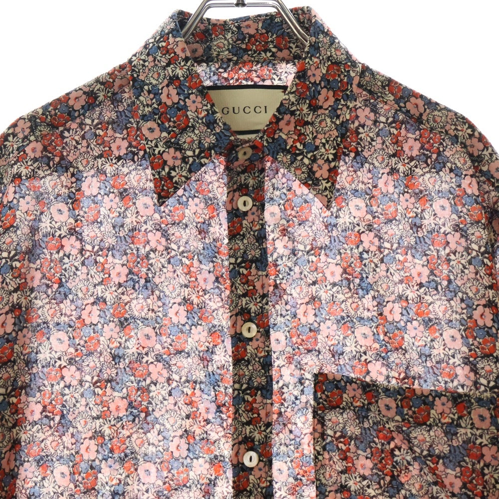 GUCCI(グッチ) ウール 花柄 ロング長袖シャツ マルチカラー 635755 ZAFEG