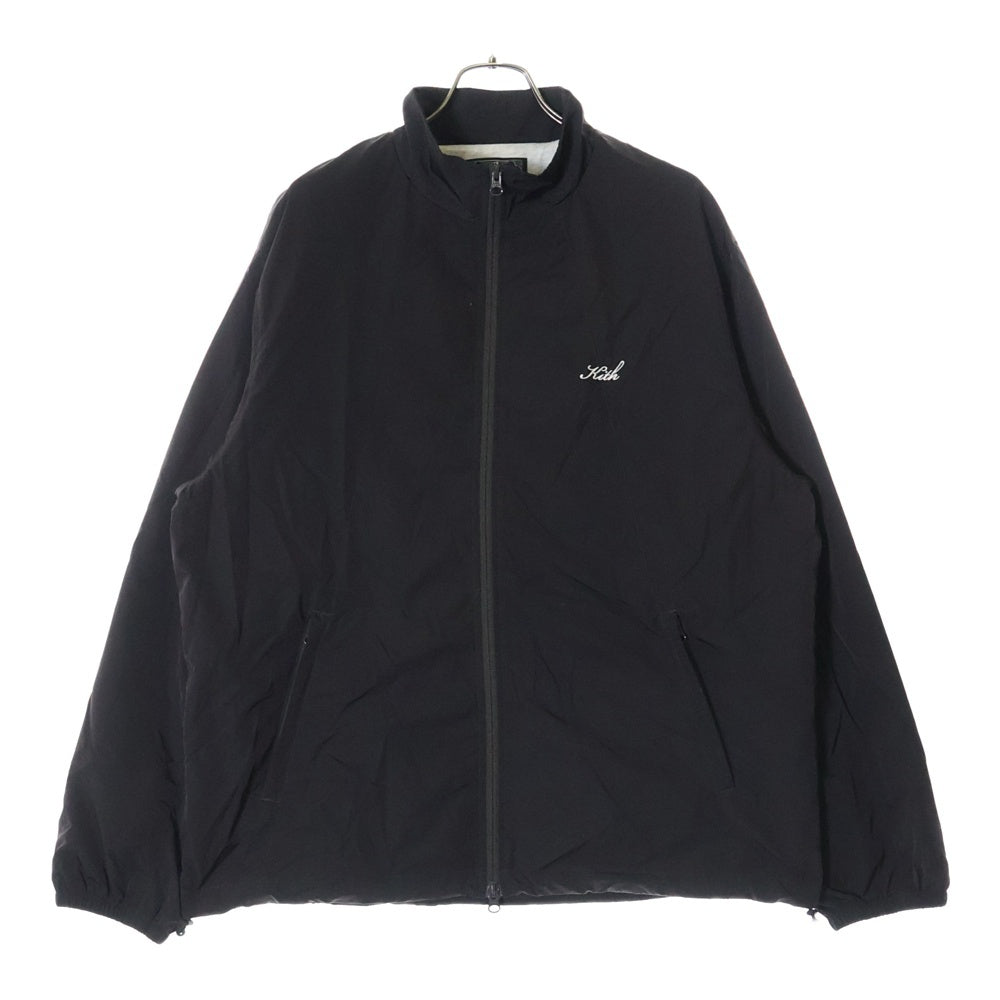 KITH(キス) 24SS Zip Nylon Jacket 25‐011‐060‐0002‐7‐0 ロゴ ナイロンジップジャケット ブラウン