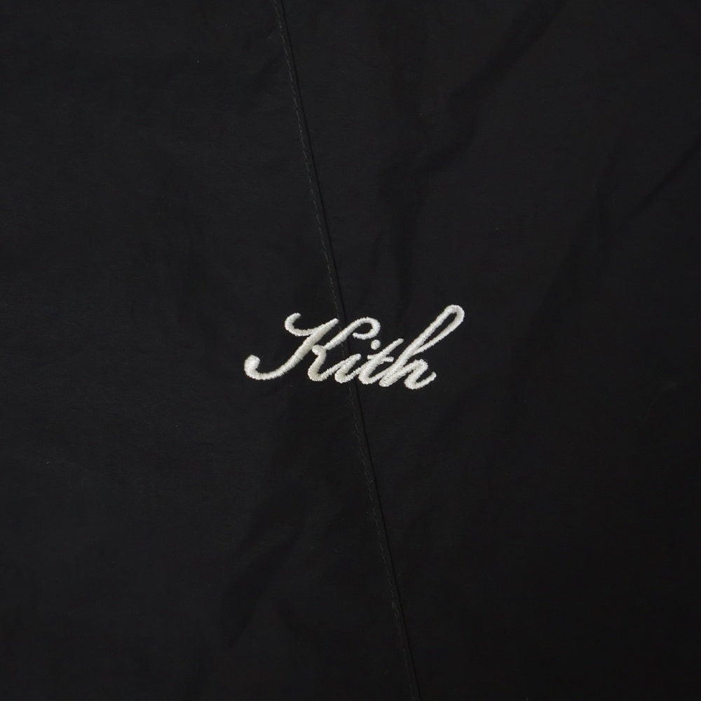 KITH(キス) 24SS Zip Nylon Jacket 25‐011‐060‐0002‐7‐0 ロゴ ナイロンジップジャケット ブラウン