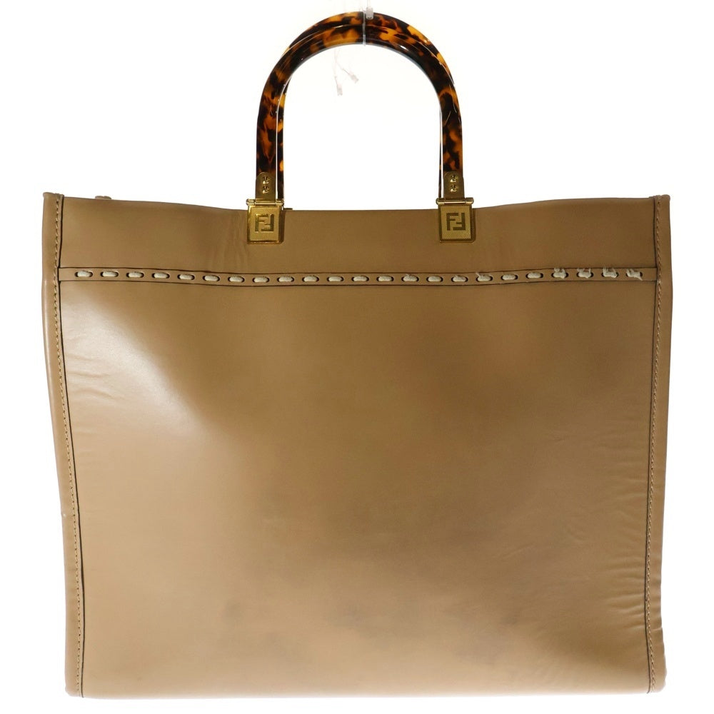 FENDI(フェンディ) SUNSHINE MEDIUM 8BH386 サンシャイン ミディアム レザー エキゾチックレザー トートバッグ ブラウン