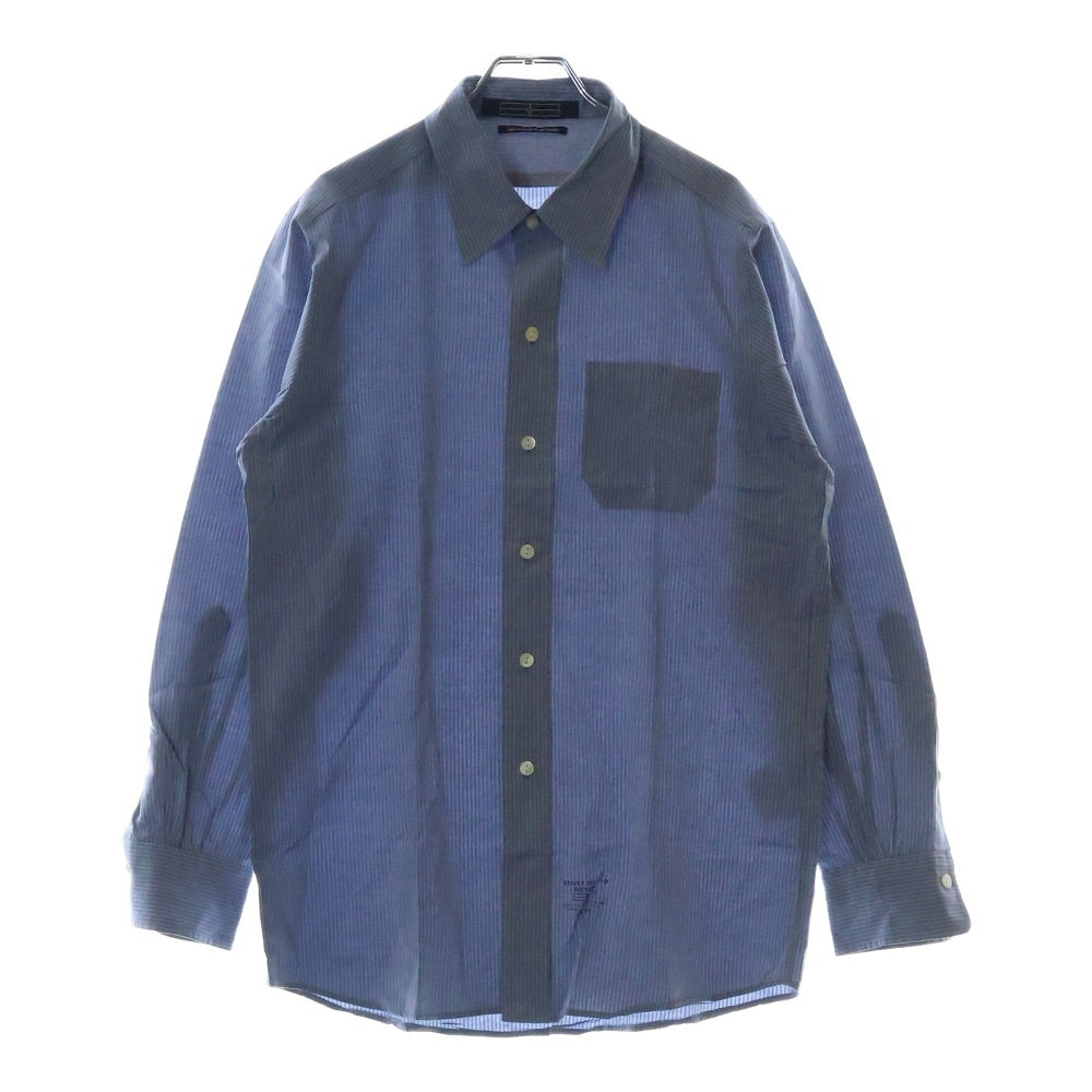 STONE ISLAND(ストーンアイランド) STRIPE SHIRT 長袖ストライプシャツ ブルー/グレー 49141513