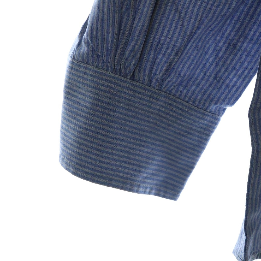 STONE ISLAND(ストーンアイランド) STRIPE SHIRT 長袖ストライプシャツ ブルー/グレー 49141513