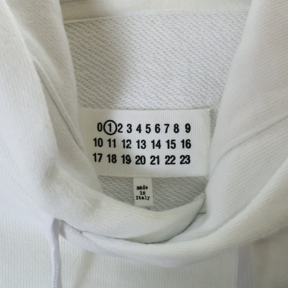 Maison Margiela(メゾンマルジェラ) 21SS AIDS Charity Print Hoodie チャリティープリント プルオーバースウェットパーカー フーディ ホワイト レディース S51GU0039 S25322