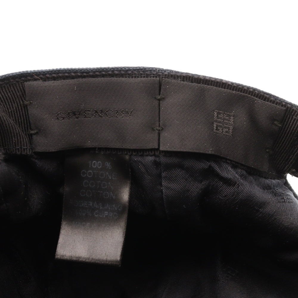 GIVENCHY(ジバンシィ) メタルロゴベースボールキャップ 帽子 ブラック