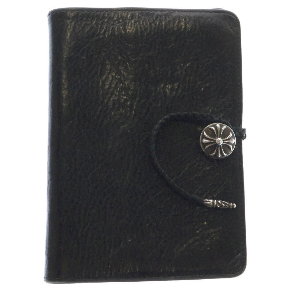 CHROME HEARTS(クロムハーツ) AGENDA PLAIN アジェンダ クロスボール レザーブレイド 手帳カバー ブラック