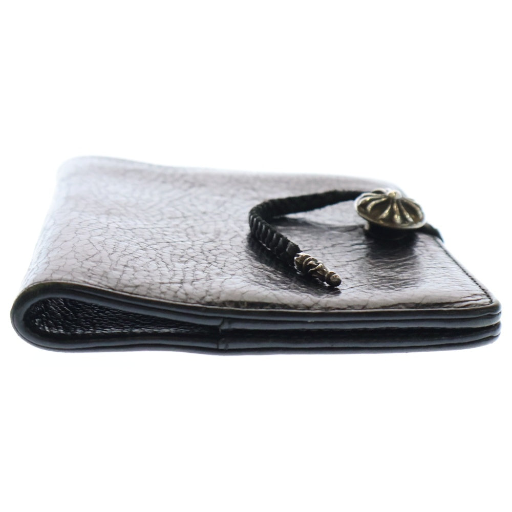 CHROME HEARTS(クロムハーツ) AGENDA PLAIN アジェンダ クロスボール レザーブレイド 手帳カバー ブラック