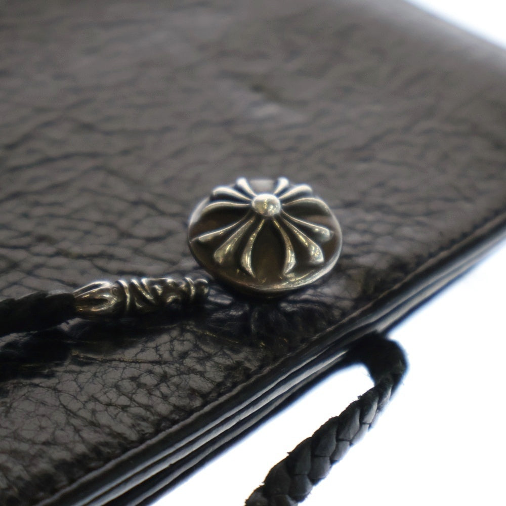 CHROME HEARTS(クロムハーツ) AGENDA PLAIN アジェンダ クロスボール レザーブレイド 手帳カバー ブラック