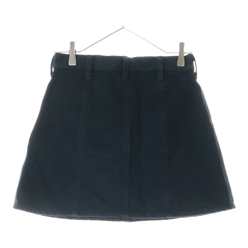 CHROME HEARTS(クロムハーツ) CROSS BALL SKIRT クロムボールボタン デニムスカート レディース ブラック