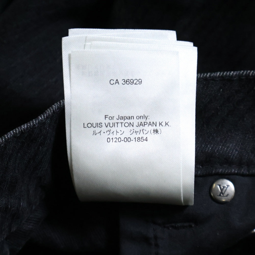 LOUIS VUITTON(ルイヴィトン) 25SS MONOGRAM FLOUR DENIM PANTS モノグラムフラワーデニムパンツ ジーンズ ブラック RM251M9 OWZ HSD15W