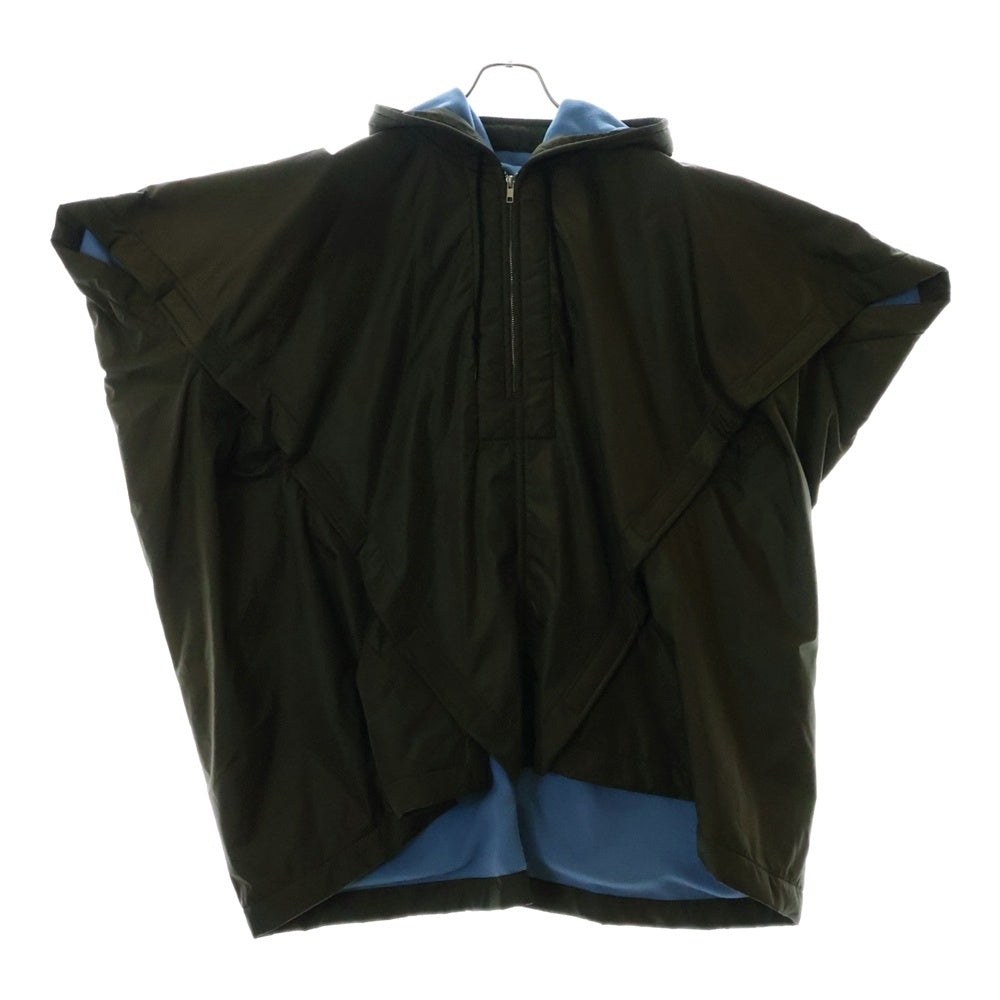 COMME des GARCONS SHIRT(コムデギャルソンシャツ) NYLON PONCHO ナイロンハーフジップポンチョ カーキ W19902