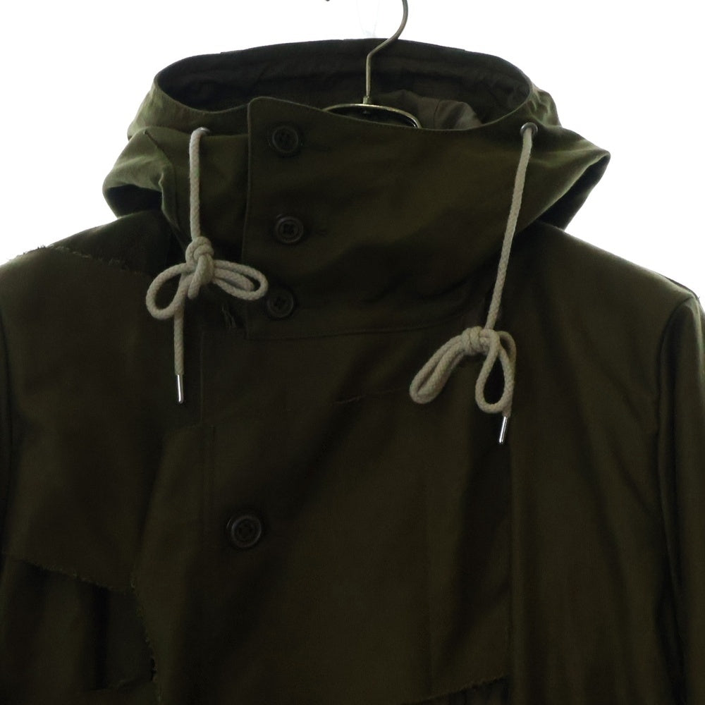 MAISON MIHARAYASUHIRO(メゾンミハラヤスヒロ) DOCKING MODS COAT クレイジーパターンドッキングモッズコート ロングコート カーキ 71051302