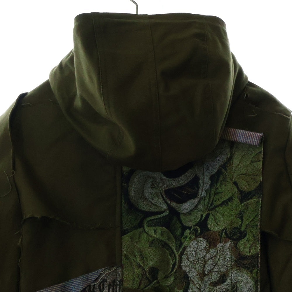 MAISON MIHARAYASUHIRO(メゾンミハラヤスヒロ) DOCKING MODS COAT クレイジーパターンドッキングモッズコート ロングコート カーキ 71051302