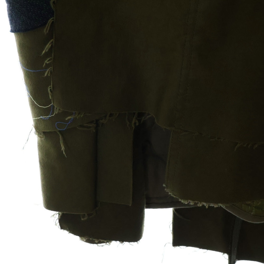 MAISON MIHARAYASUHIRO(メゾンミハラヤスヒロ) DOCKING MODS COAT クレイジーパターンドッキングモッズコート ロングコート カーキ 71051302