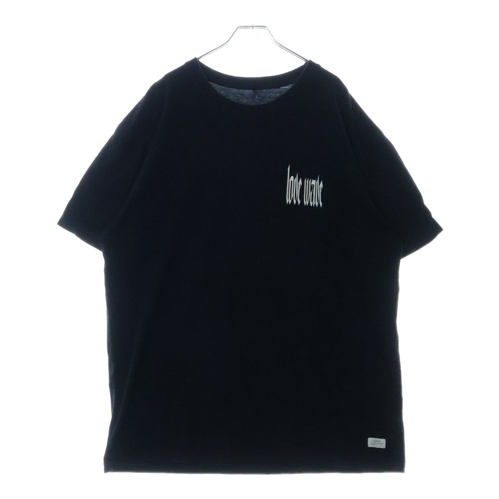 STAMPD(スタンプド) Love Wave Tee ラブウェーブ プリント クルーネック半袖Tシャツカットソー ブラック