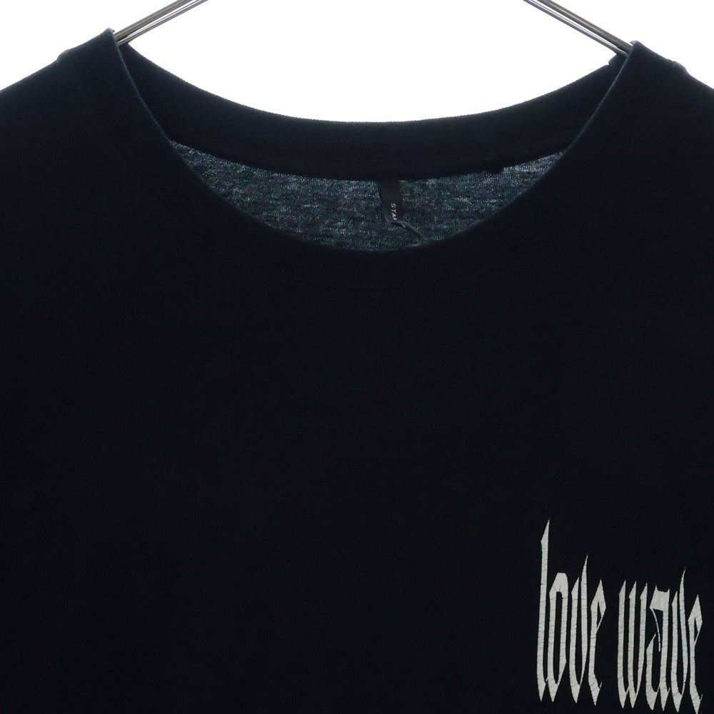STAMPD(スタンプド) Love Wave Tee ラブウェーブ プリント クルーネック半袖Tシャツカットソー ブラック