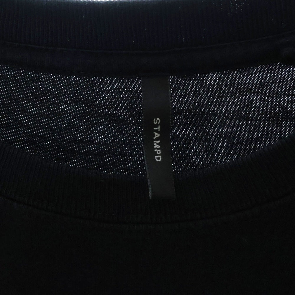 STAMPD(スタンプド) Love Wave Tee ラブウェーブ プリント クルーネック半袖Tシャツカットソー ブラック