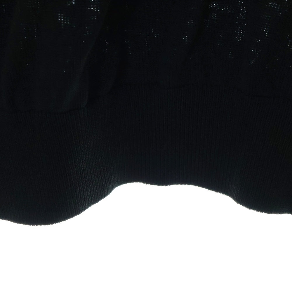 VAINL ARCHIVE(バイナルアーカイブ) 25SS ZIP CARDIGAN 襟付きジップカーディガン ブラック VASK25S001
