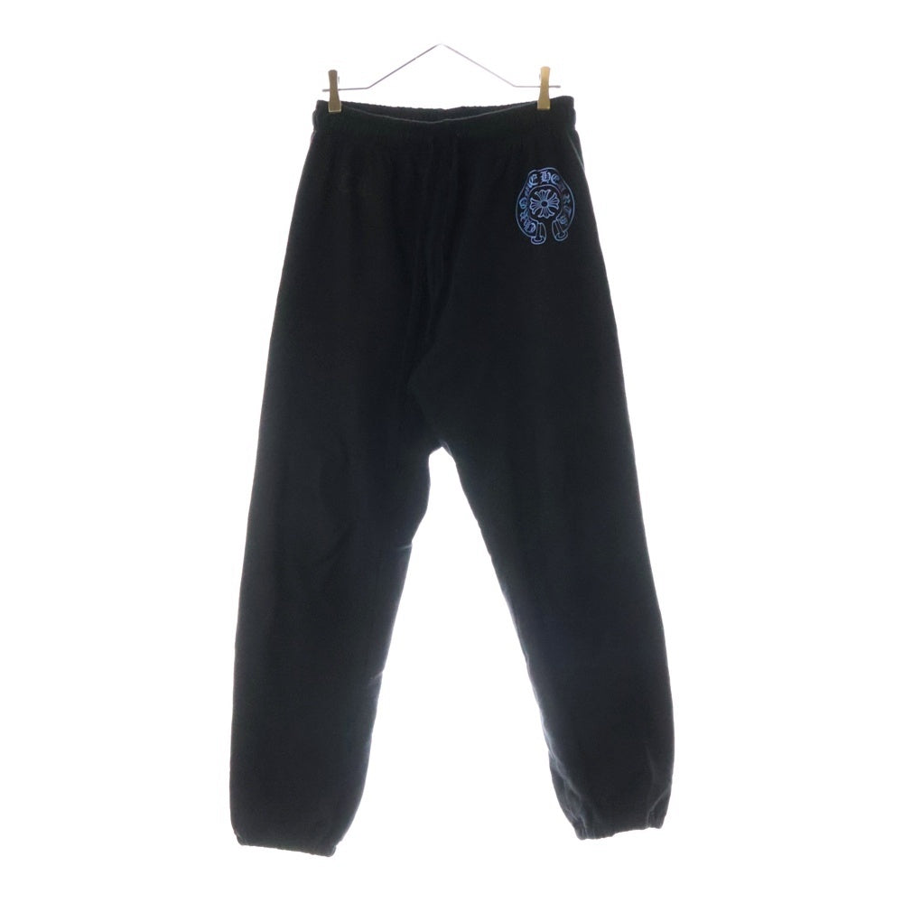 CHROME HEARTS(クロムハーツ) WWW.CHROMEHEARTS.COM HOODIE オンライン限定 ホースシュープリント スウェットパンツ ブラック/ブルー