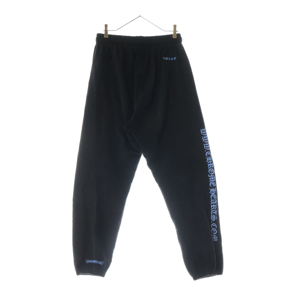 CHROME HEARTS(クロムハーツ) WWW.CHROMEHEARTS.COM HOODIE オンライン限定 ホースシュープリント スウェットパンツ ブラック/ブルー