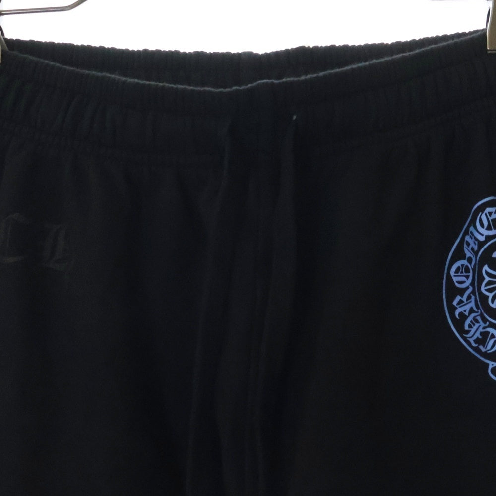 CHROME HEARTS(クロムハーツ) WWW.CHROMEHEARTS.COM HOODIE オンライン限定 ホースシュープリント スウェットパンツ ブラック/ブルー