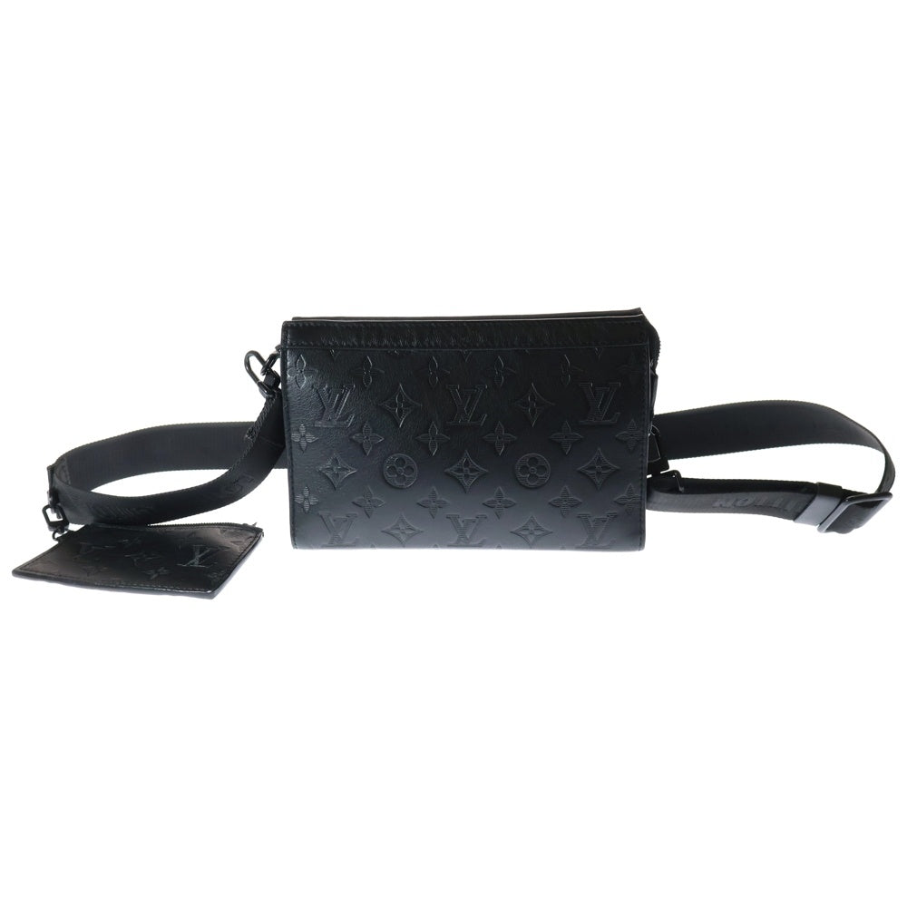 LOUIS VUITTON(ルイヴィトン) モノグラムシャドウ ガストン ウエアラブルウォレット ショルダーバッグ 2WAY クラッチバッグ ブラック M81115