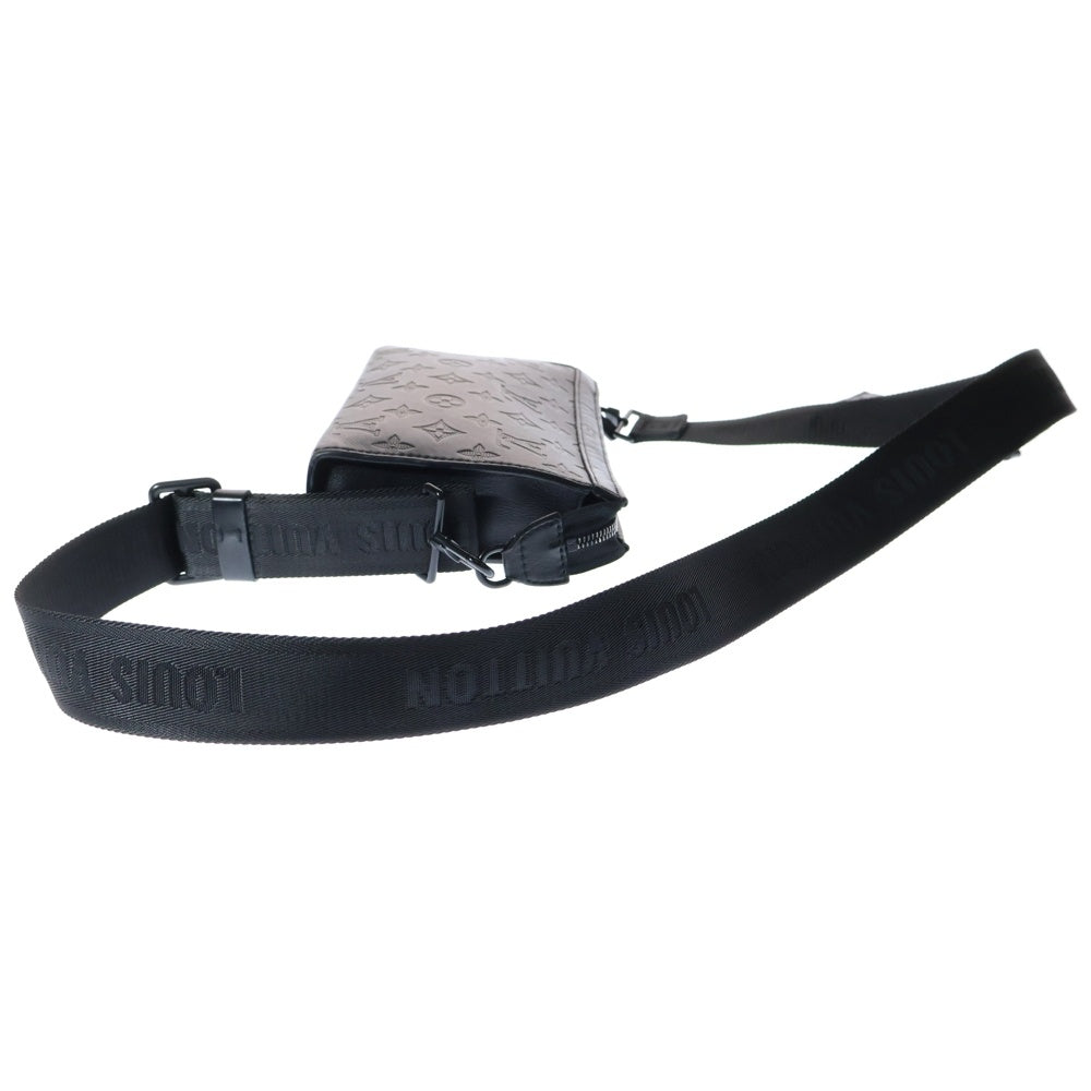 LOUIS VUITTON(ルイヴィトン) モノグラムシャドウ ガストン ウエアラブルウォレット ショルダーバッグ 2WAY クラッチバッグ ブラック M81115
