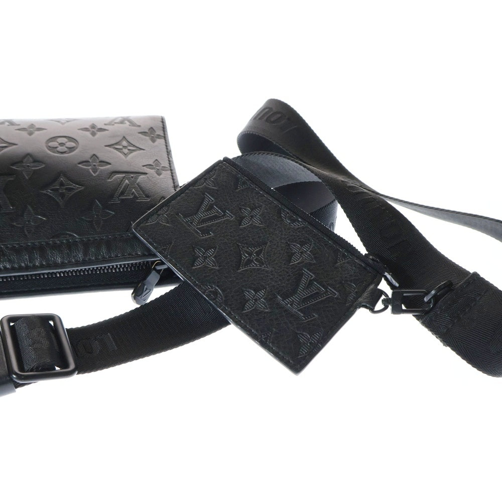 LOUIS VUITTON(ルイヴィトン) モノグラムシャドウ ガストン ウエアラブルウォレット ショルダーバッグ 2WAY クラッチバッグ ブラック M81115