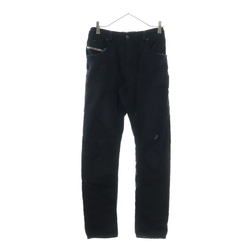 DIESEL(ディーゼル) Regular 2030 D-Krooley Joggjeans A14847 068LW ダメージ加工 デニムパンツ ジョグジーンズ ブラック