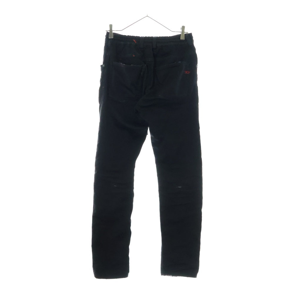 DIESEL(ディーゼル) Regular 2030 D-Krooley Joggjeans A14847 068LW ダメージ加工 デニムパンツ ジョグジーンズ ブラック