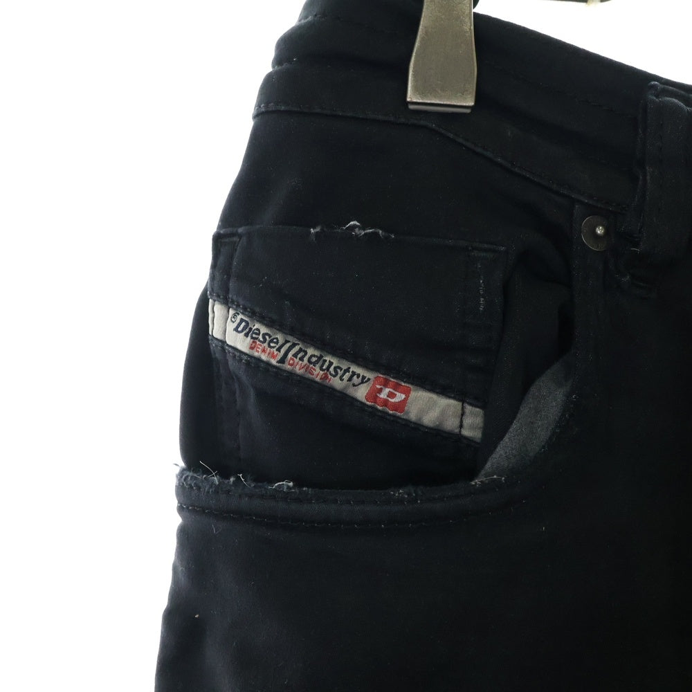 DIESEL(ディーゼル) Regular 2030 D-Krooley Joggjeans A14847 068LW ダメージ加工 デニムパンツ ジョグジーンズ ブラック