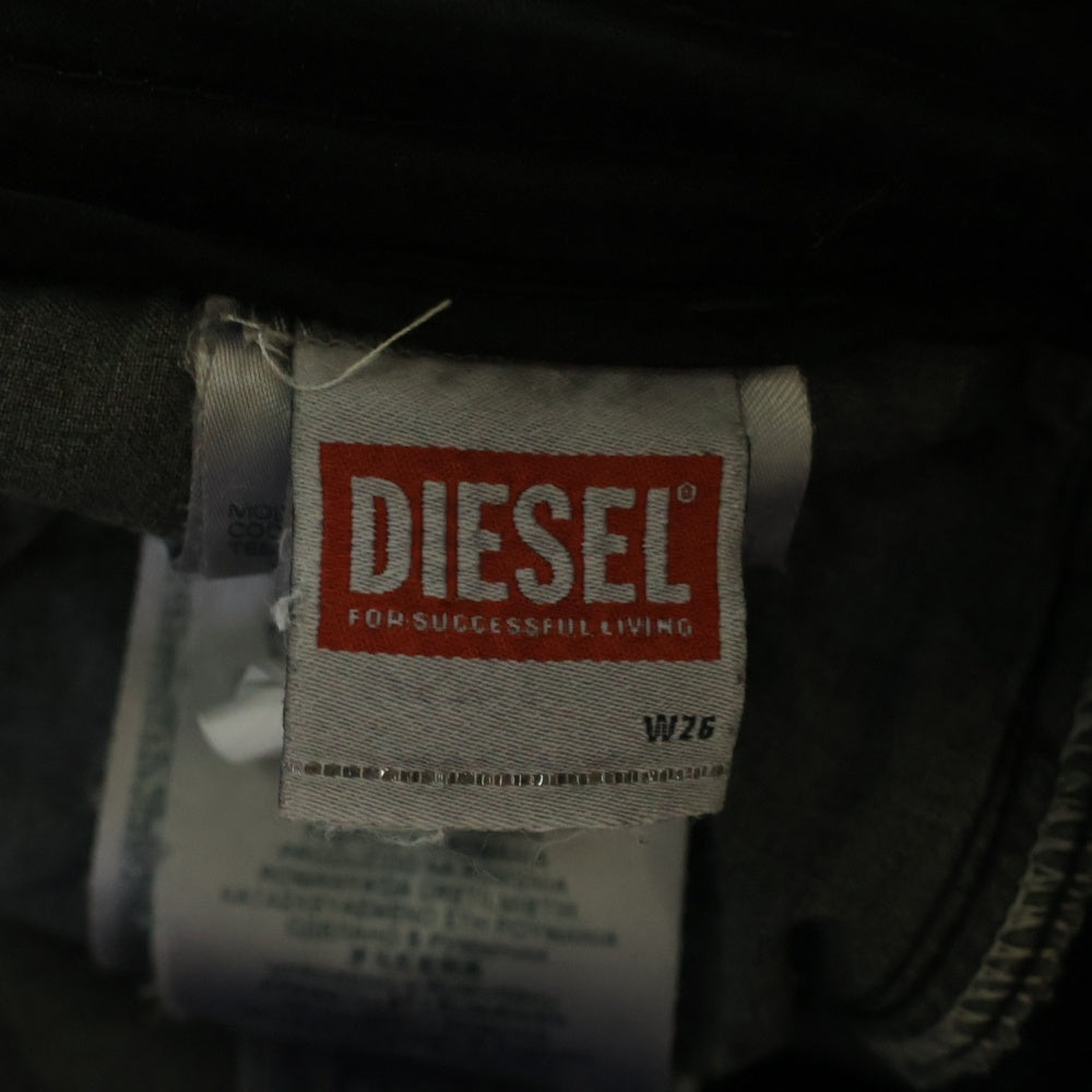 DIESEL(ディーゼル) Regular 2030 D-Krooley Joggjeans A14847 068LW ダメージ加工 デニムパンツ ジョグジーンズ ブラック