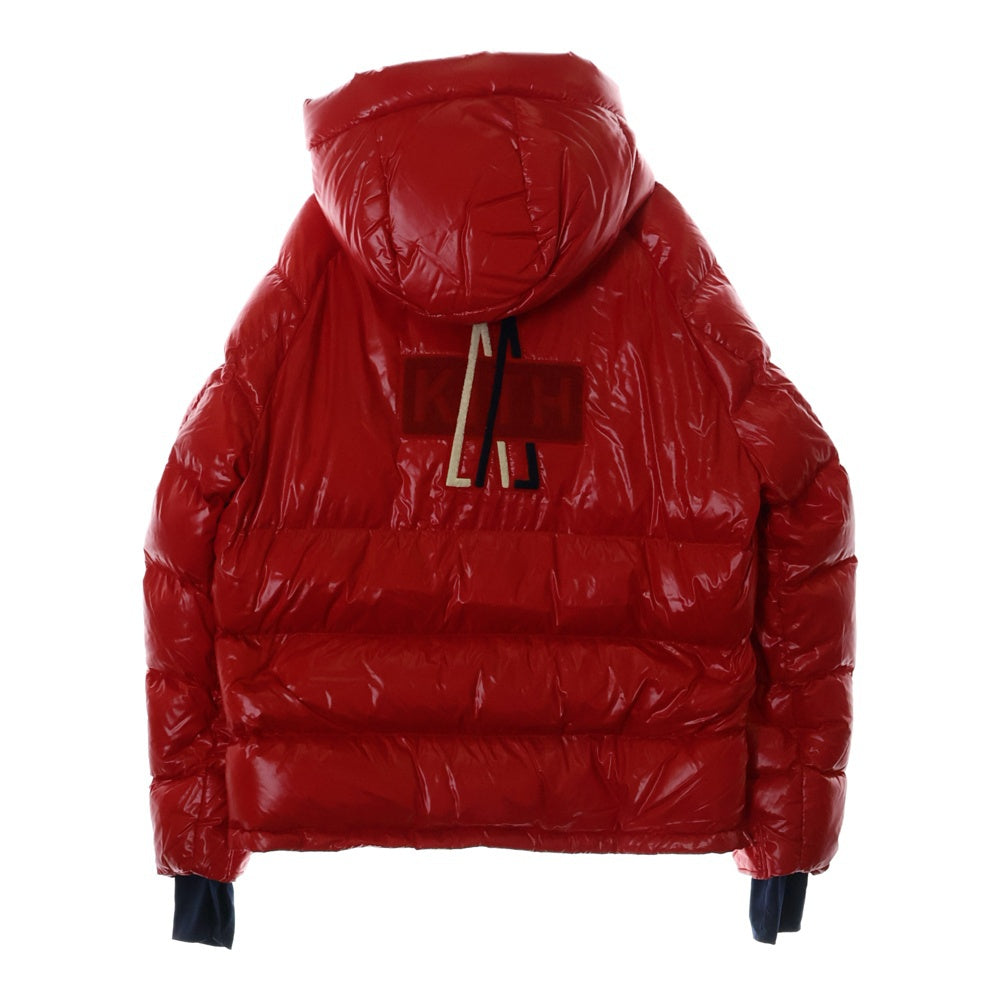 MONCLER(モンクレール) ×KITH LACHAT GIUBBOTTO C20964030105 68950 ×キス バックロゴ ダウンジャケット レッド