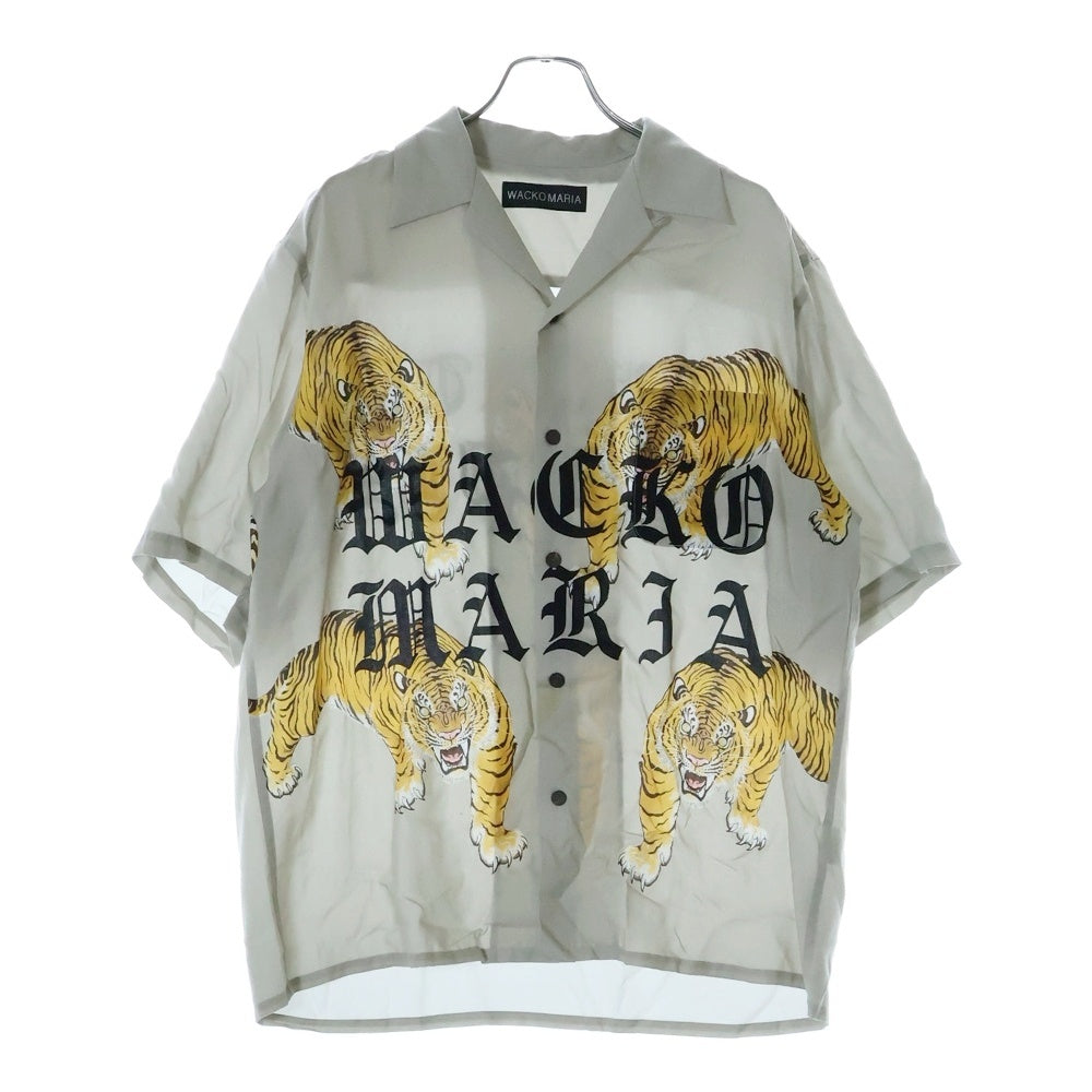 WACKO MARIA(ワコマリア) 25SS PRINTED TIGER S/S HAWAIIAN SHIRT タイガープリント 半袖ハワイアンシャツ ベージュ 25SS-WMS-HI07