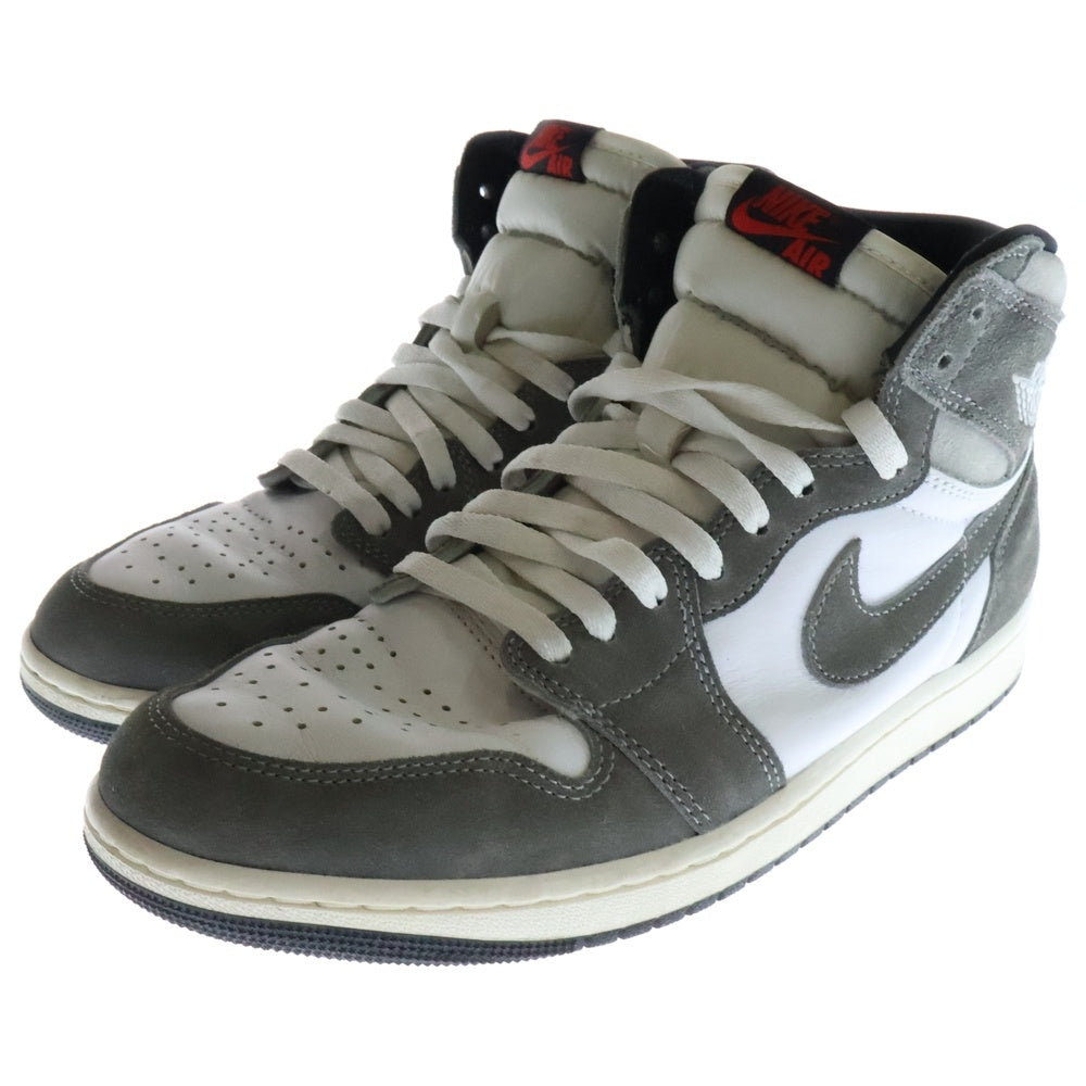 NIKE(ナイキ) AIR JORDAN 1 RETRO HIGH OG BLACK AND SMOKE GREY DZ5485-051 エアジョーダン ブラックアンドスモーク ハイカットスニーカー ホワイト/グレー