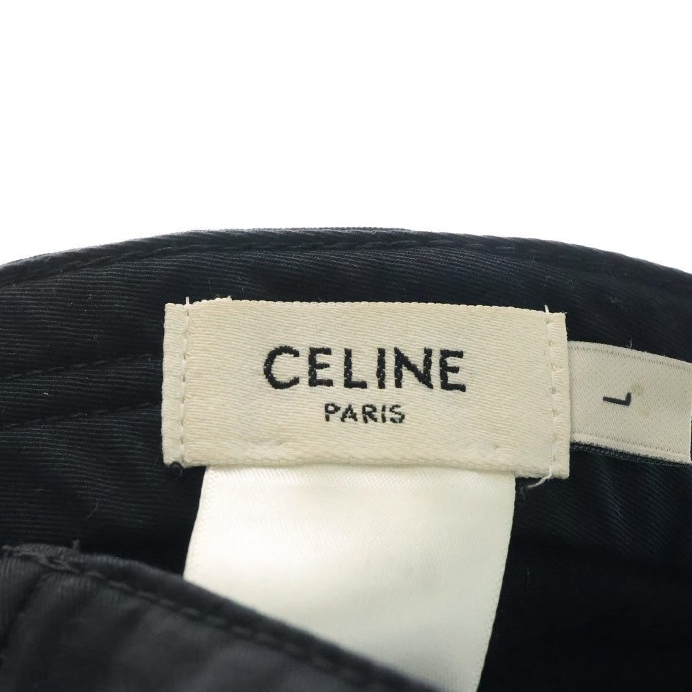 CELINE(セリーヌ) イニシャル ベースボールキャップ 帽子 ブラック 2AUY8969P