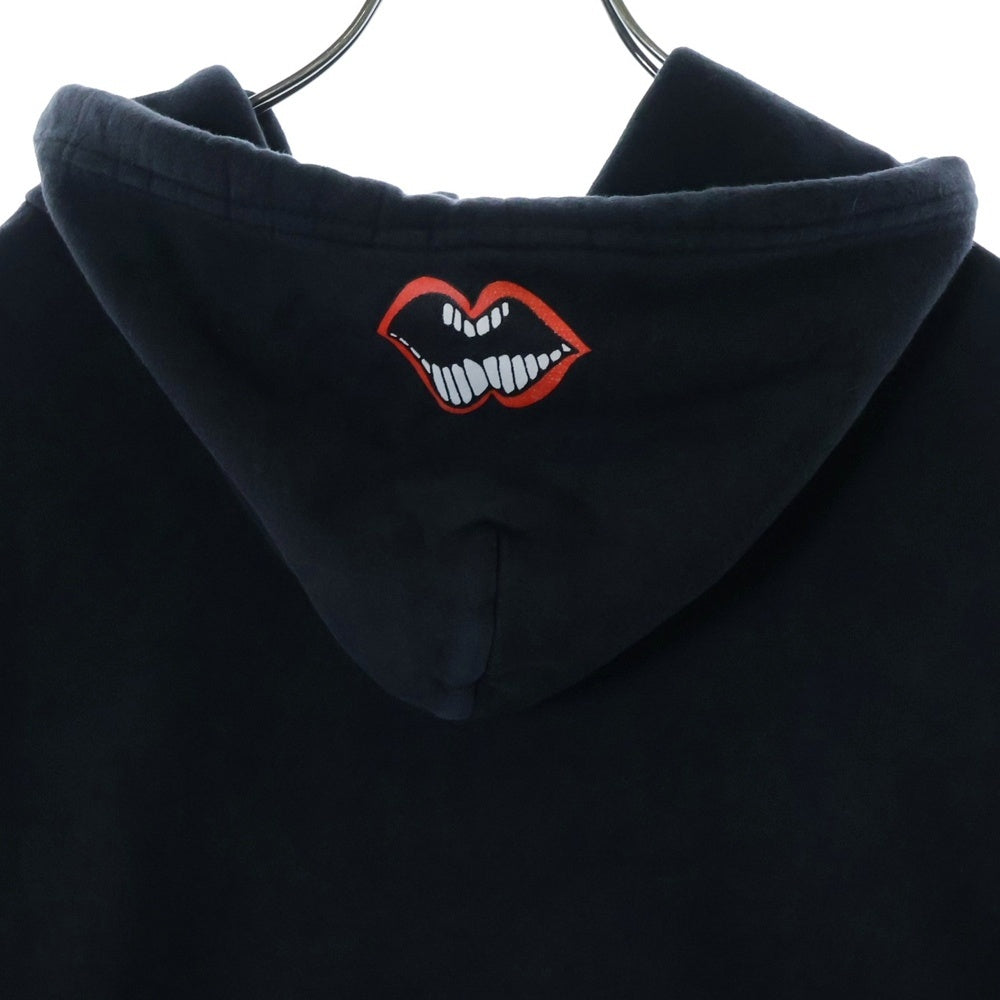 CHROME HEARTS(クロムハーツ) ×MATTY BOY Chomper Horseshoe Hoodie ×マッティボーイ チョンパー ホースシューフーディ プルオーバースウェットパーカー ブラック