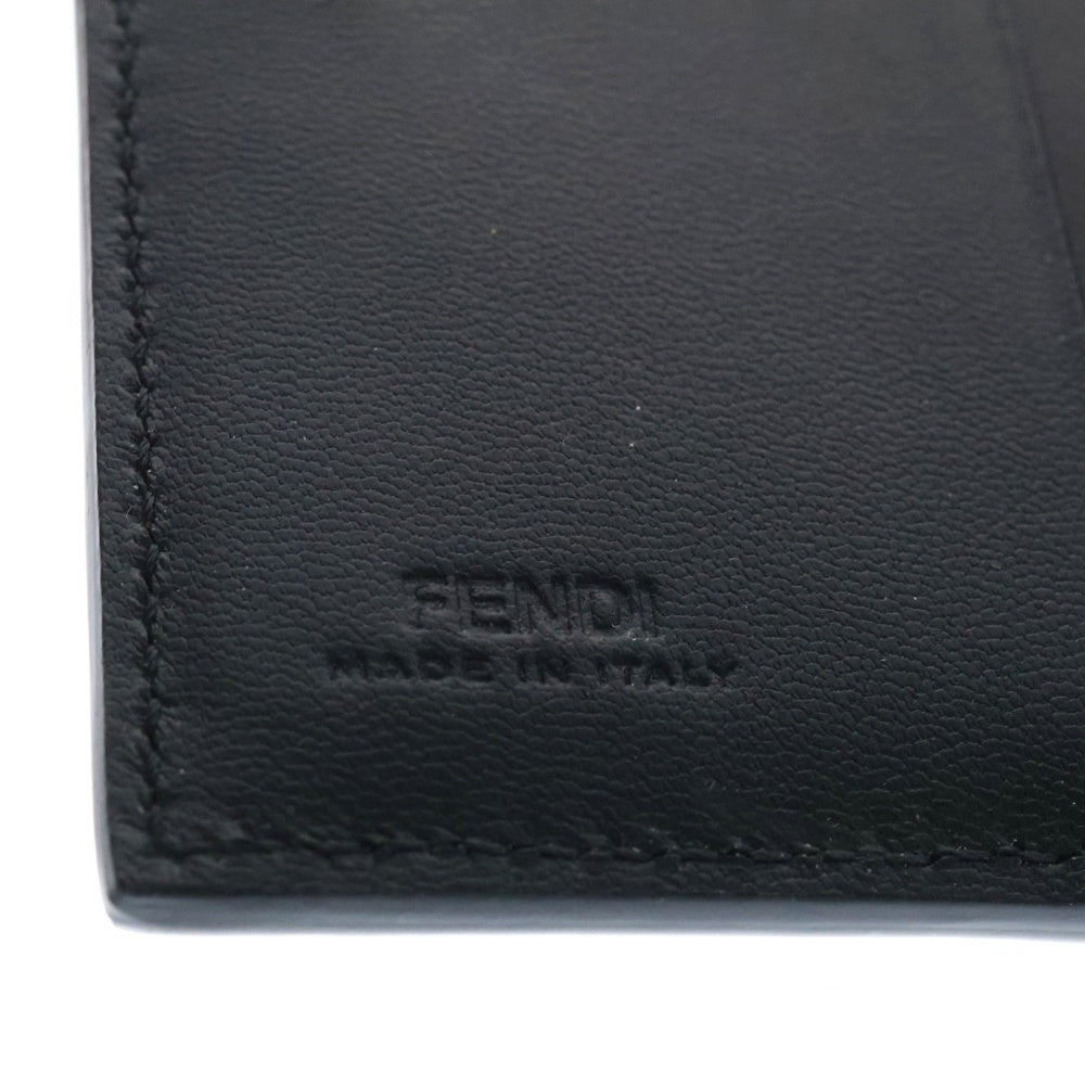 FENDI(フェンディ) FFジャガードロゴレザー 2つ折り財布 ブラック 8M0420