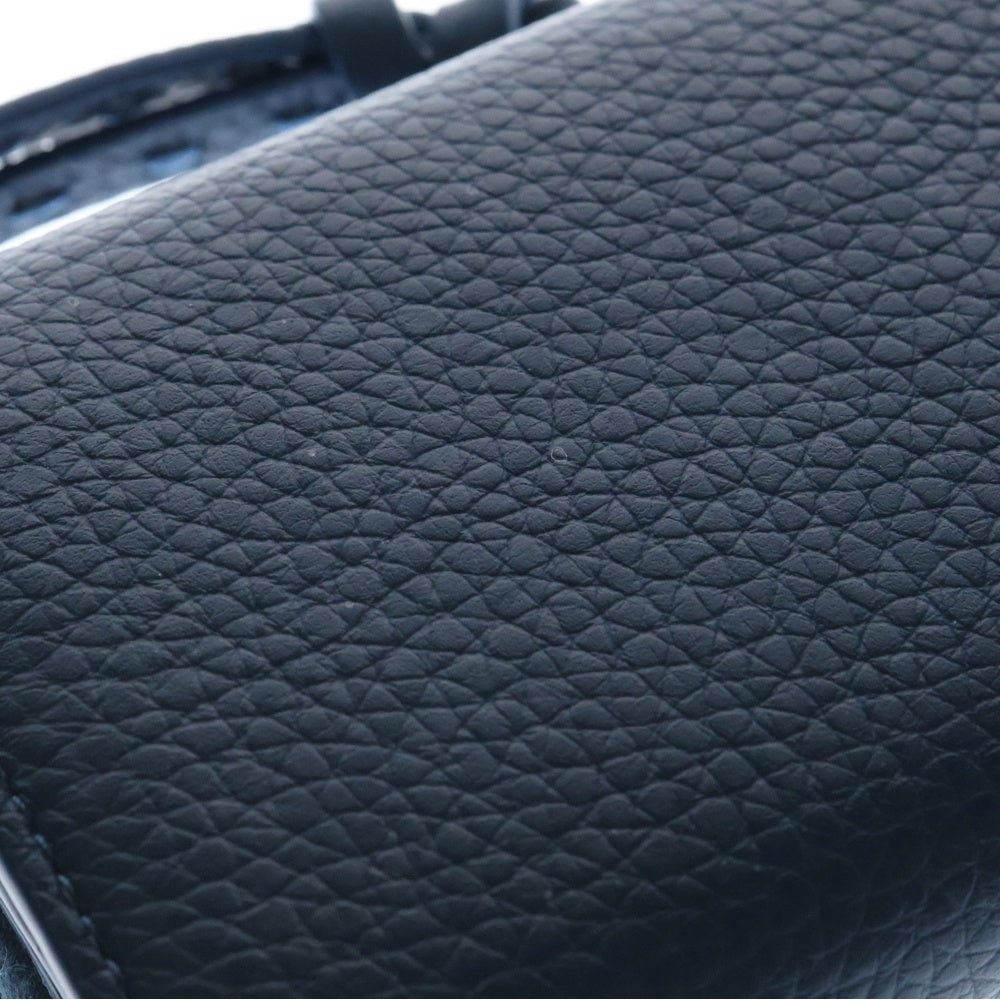 FENDI(フェンディ) ピーカーブ レザーウォレット 3つ折り財布 ブルー 8M0499