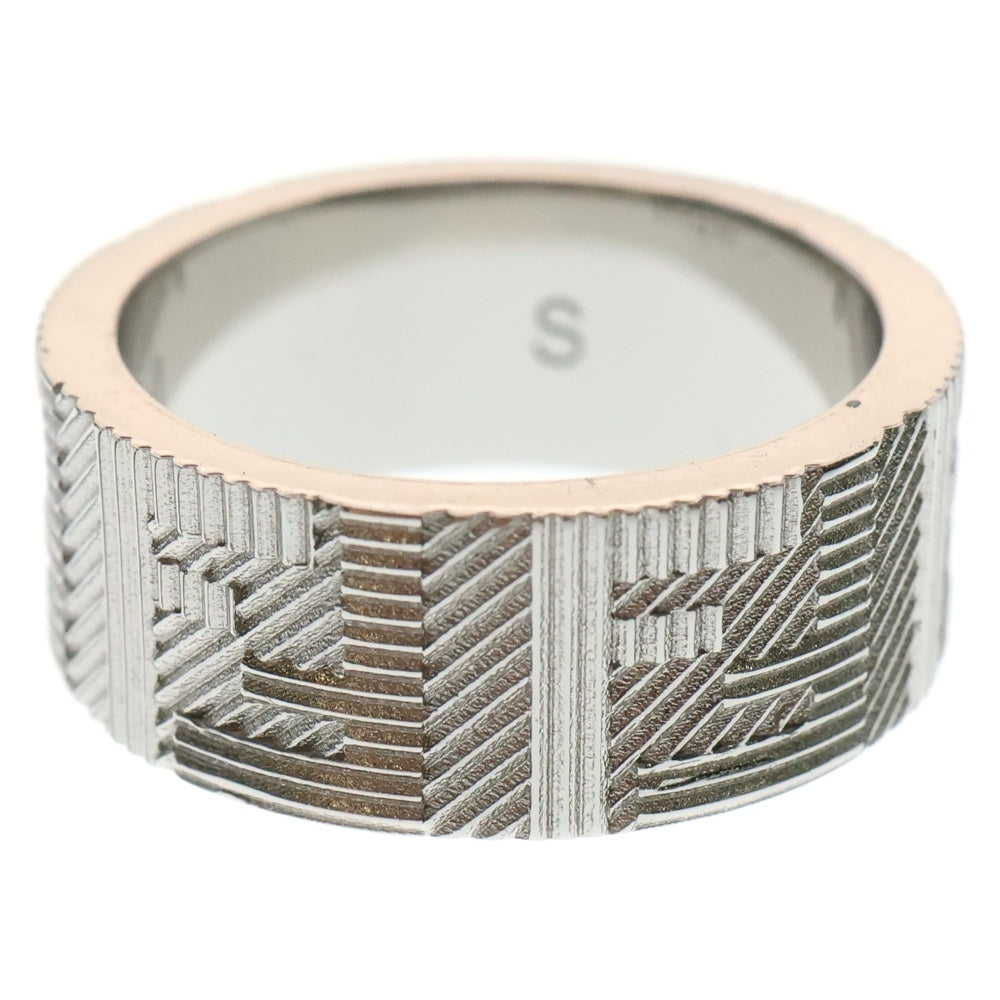 FENDI(フェンディ) シャドー FFロゴ シルバーリング シルバー 7AJ762