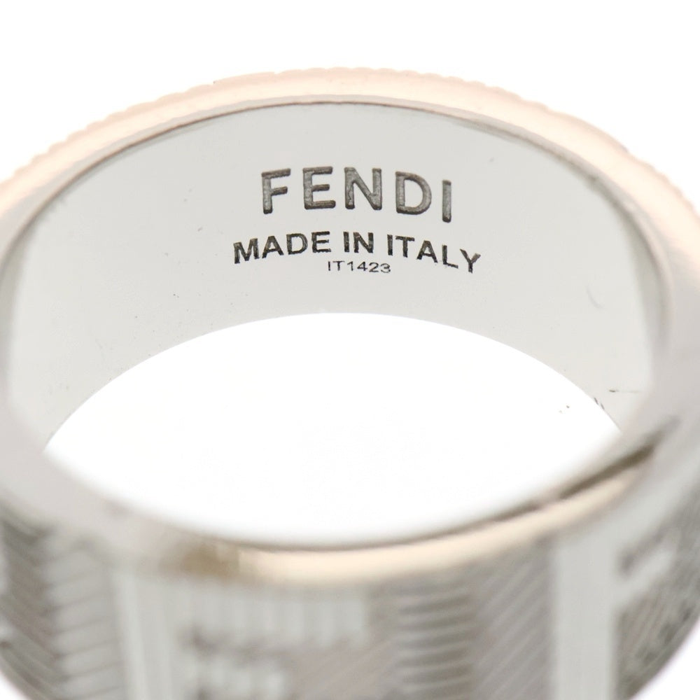 FENDI(フェンディ) シャドー FFロゴ シルバーリング シルバー 7AJ762