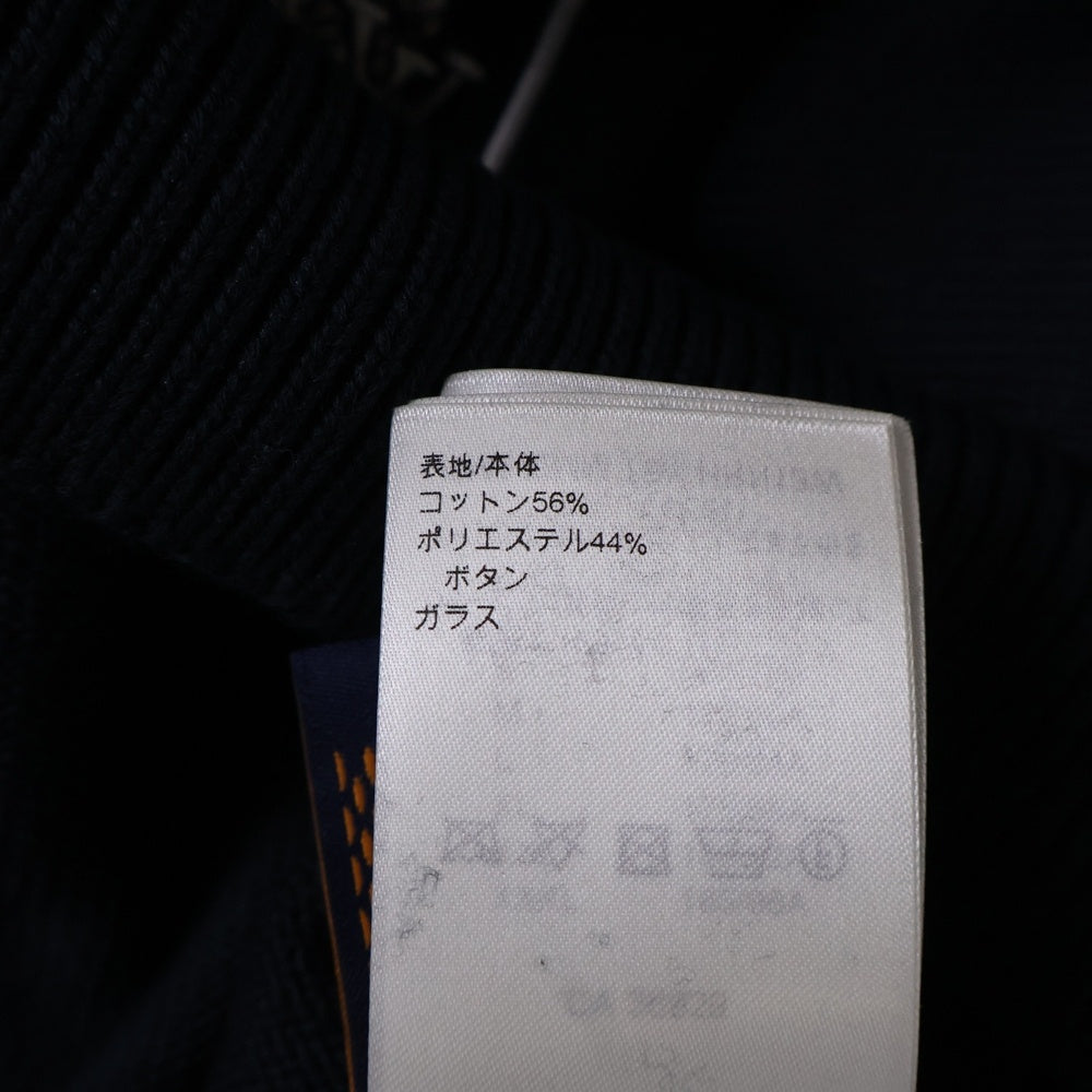 LOUIS VUITTON(ルイヴィトン) 24AW Embroidered Cotton Blend Creneck Sweat RM242MM TBY HRN13W エンブロイダリー ロゴ クルーネックスウェットトレーナー ネイビー
