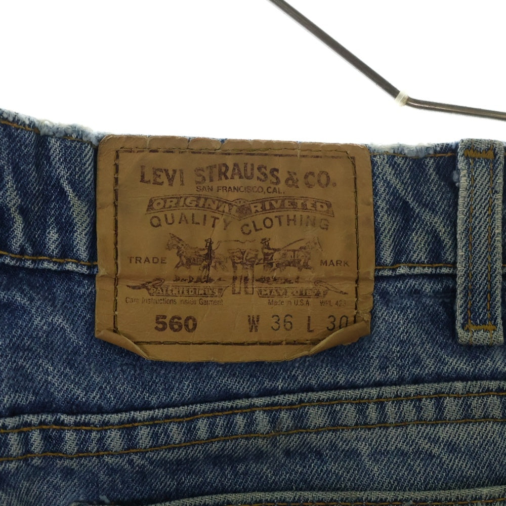 Levi's(リーバイス) 90s VINTAGE 560 LOOSE FIT TAPERED LEG DENIM PANTS MADE IN USA ヴィンテージ ルーズフィットテーパードデニムパンツ アメリカ製 W37/L29