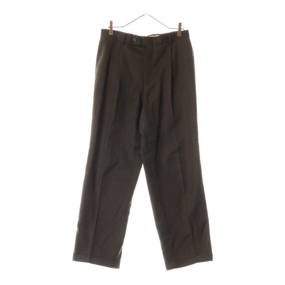 BURBERRY LONDON(バーバリーロンドン) 90-00s VINTAGE SLACKS PANTS MADE IN USA 1タック入りスラックスパンツ カーキ アメリカ製 W33/L31
