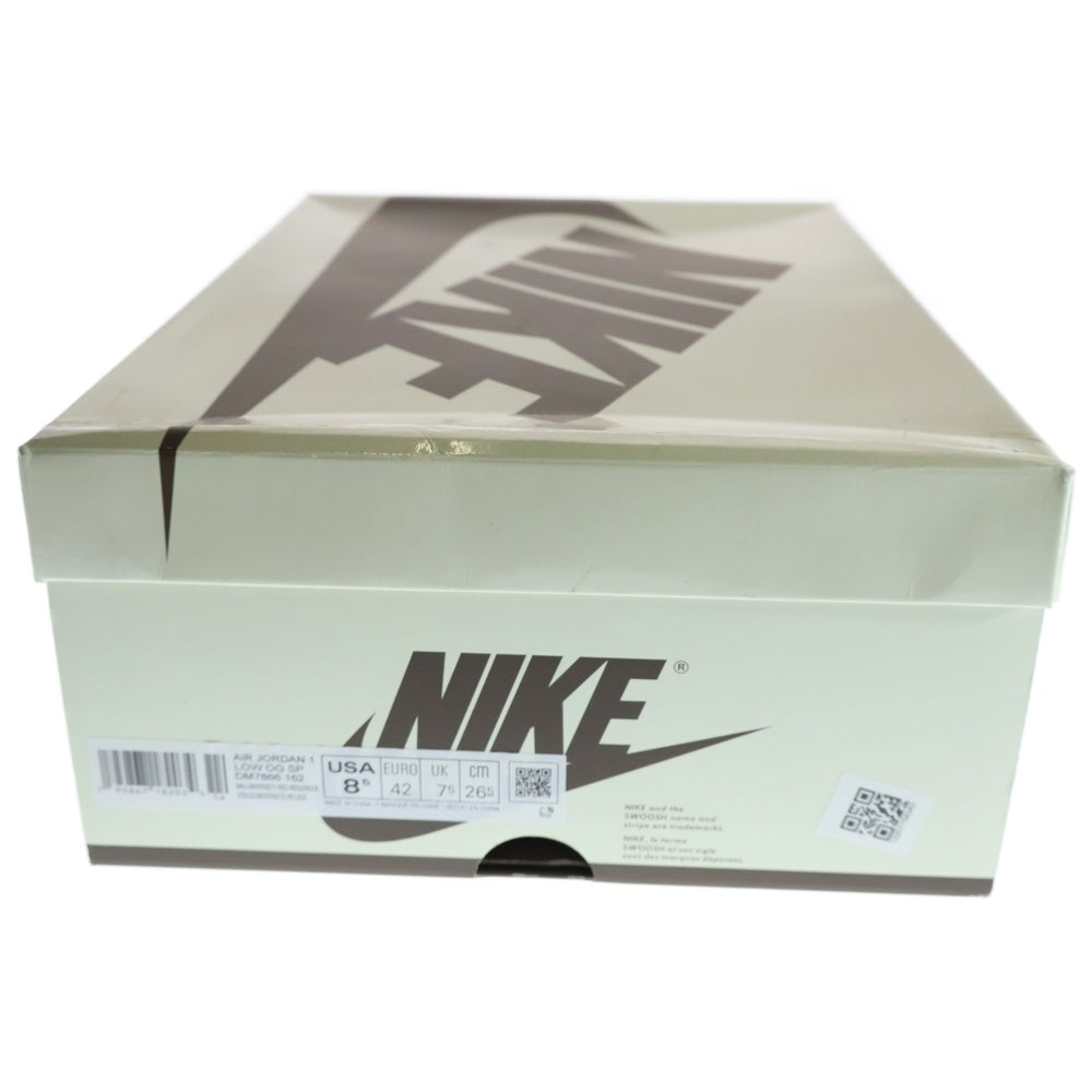 NIKE(ナイキ) ×TRAVIS SCOTT AIR JORDAN 1 LOW OG REVERSE MOCHA DM7866-162 トラヴィススコット エアジョーダン1 ローカットスニーカー リバースモカ ブラウン US8.5/26.5cm